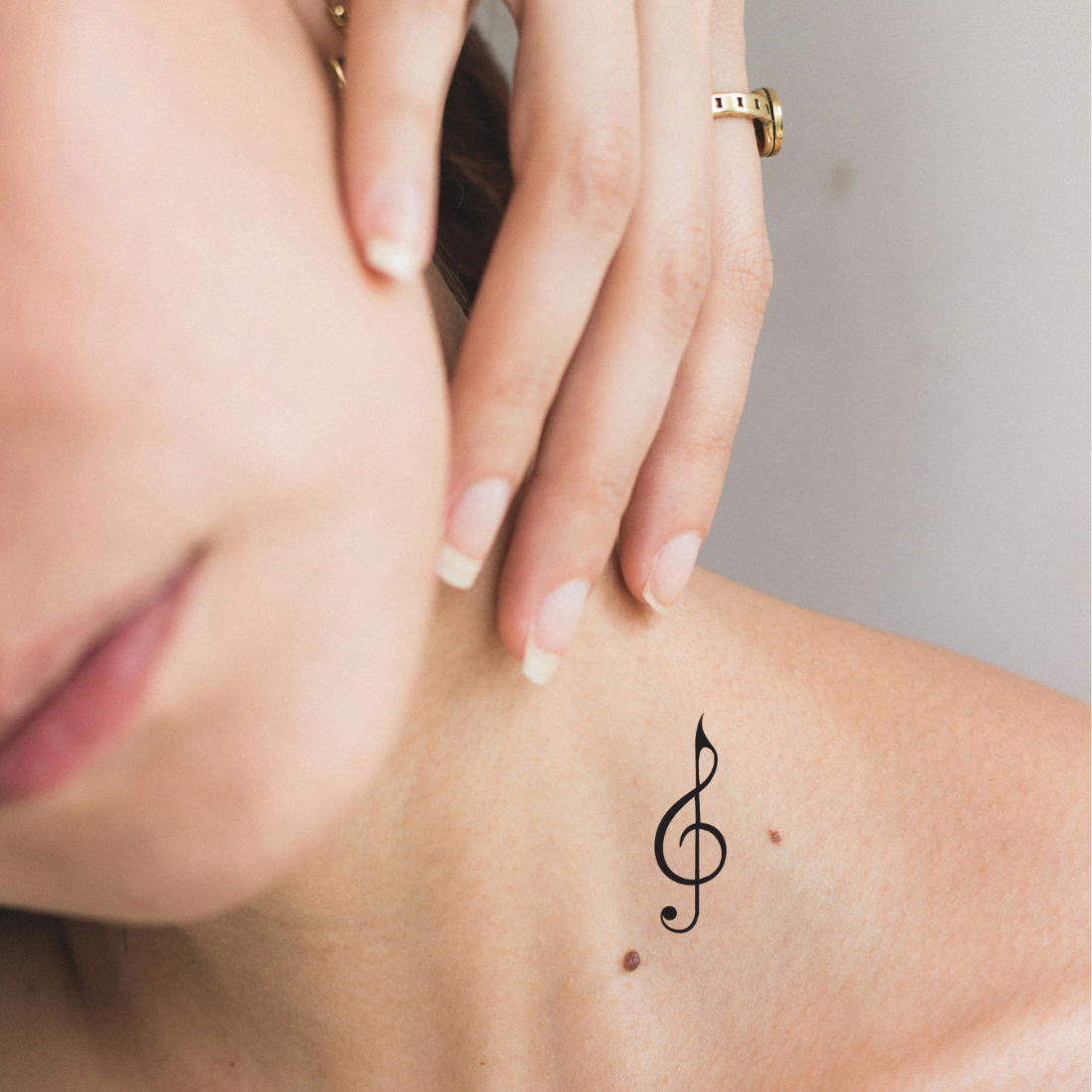 Notenschlüssel Tattoo